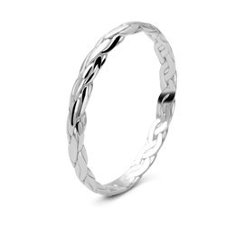 Small Knot Silver Ring NSR-829